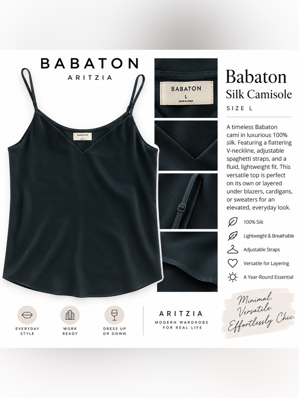 Babaton Silk Camisole
SIZE L